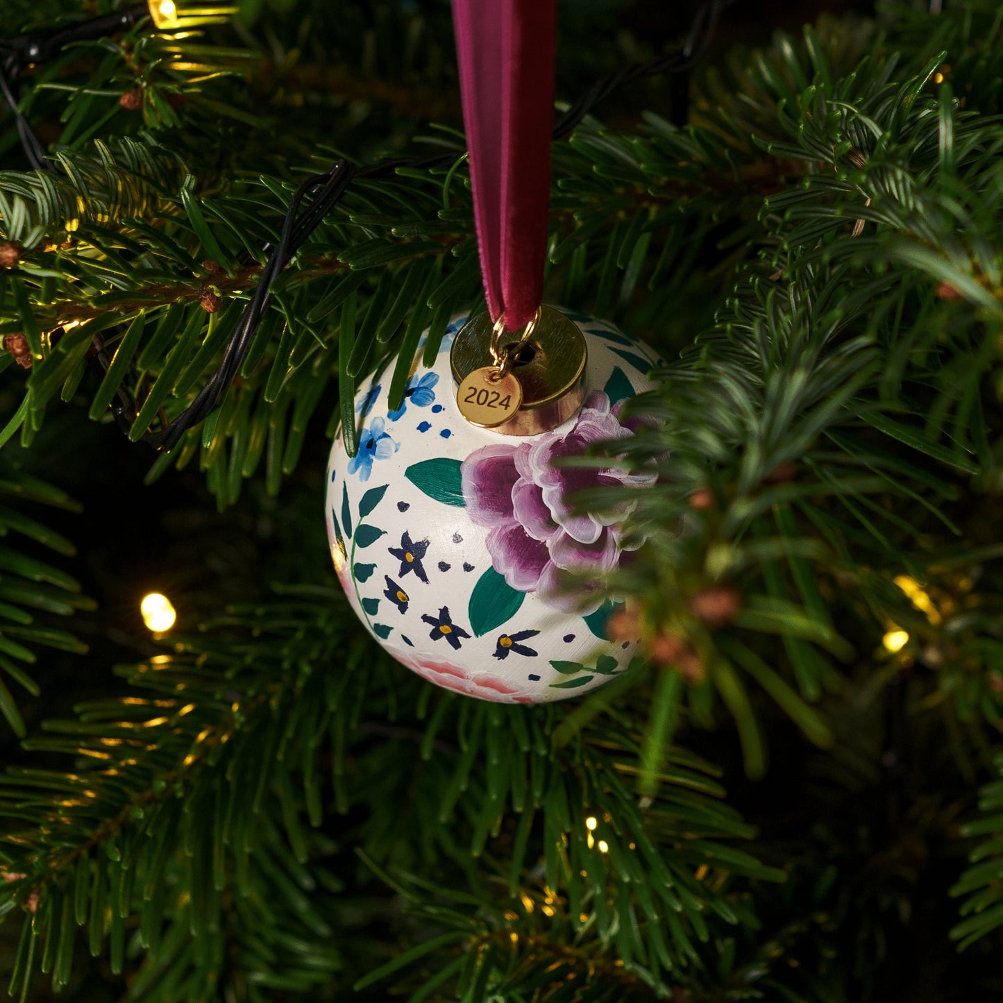 Hand-Painted Ceramic Bauble